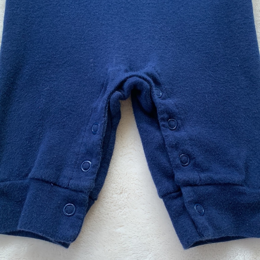 Carter’s Navy Turkey Romper 3M Thanksgiving EUC - Picture 5 of 7
